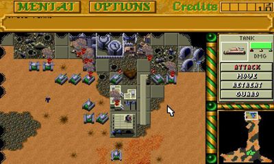 Screenshots of the Dune 2 for Android tablet, phone.