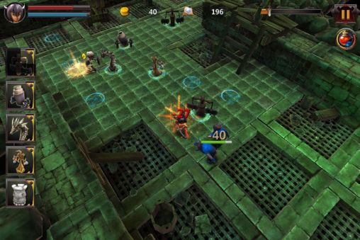 Screenshots of the Dungeon crisis for Android tablet, phone.