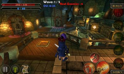 Screenshots of the Dungeon Defenders Second Wave for Android tablet, phone.