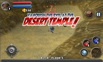 Screenshots of the Dungeon Quest for Android tablet, phone.