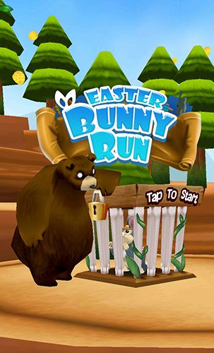 Screenshots of the Easter bunny run for Android tablet, phone.