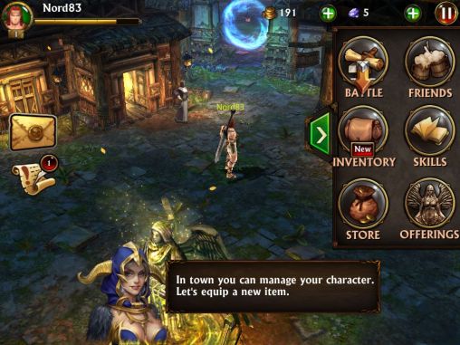 Screenshots of the Eternity warriors 3 for Android tablet, phone.