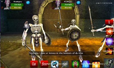 Screenshots of the Faction Wars 3D MMORPG for Android tablet, phone.