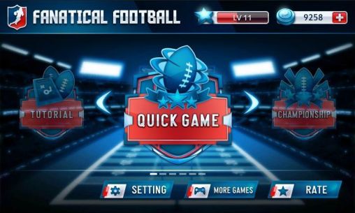 Screenshots of the Fanatical football for Android tablet, phone.