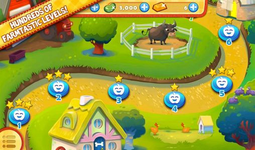 Screenshots of the Farm heroes saga for Android tablet, phone.