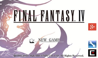 Screenshots of the Final Fantasy IV for Android tablet, phone.