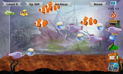 Screenshots of the Fish Land for Android tablet, phone.