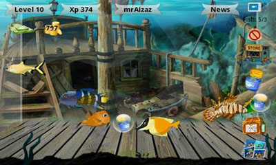 Screenshots of the Fish Land for Android tablet, phone.