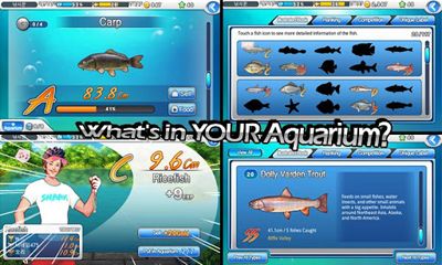 Screenshots of the Fishing Superstars for Android tablet, phone.