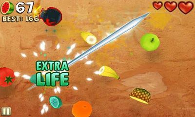 Screenshots of the Fruit Ninja Puss in Boots for Android tablet, phone.