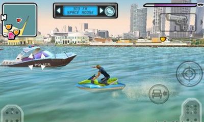 Screenshots of the Gangstar: Miami Vindication for Android tablet, phone.