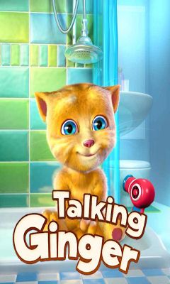 Screenshots of the Talking Ginger for Android tablet, phone.