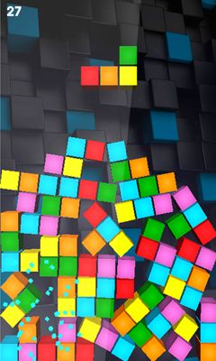 Screenshots of the Gravity tetris 3D for Android tablet, phone.