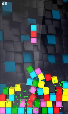 Screenshots of the Gravity tetris 3D for Android tablet, phone.