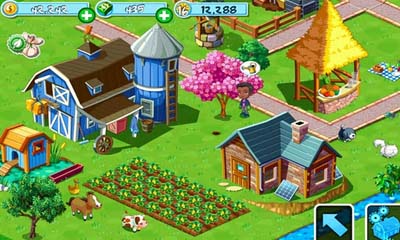 Screenshots of the Green Farm for Android tablet, phone.