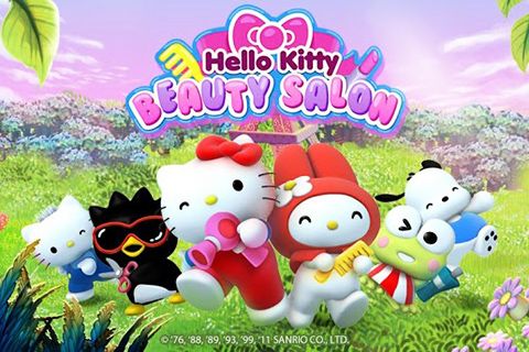 Screenshots of the Hello Kitty beauty salon for Android tablet, phone.