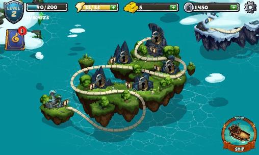 Screenshots of the Heroes: Islands of adventure for Android tablet, phone.