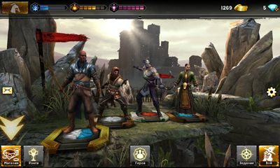 Screenshots of the Heroes of Dragon Age for Android tablet, phone.