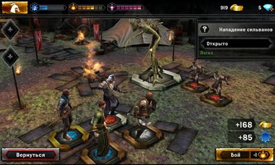 Screenshots of the Heroes of Dragon Age for Android tablet, phone.