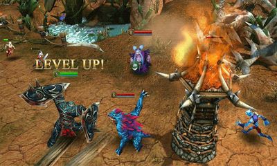 Screenshots of the Heroes of Order & Chaos for Android tablet, phone.