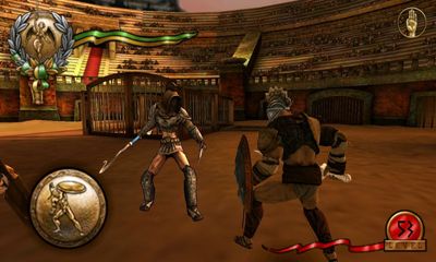 Screenshots of the I, Gladiator for Android tablet, phone.