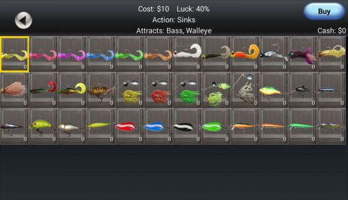 Screenshots of the iFishing 3 for Android tablet, phone.