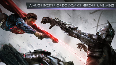 Screenshots of the Injustice: Gods among us for Android tablet, phone.