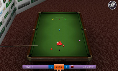 Screenshots of the International Snooker Pro THD for Android tablet, phone.