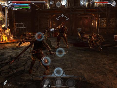 Screenshots of the Joe Dever's Lone wolf for Android tablet, phone.