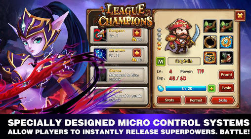 Screenshots of the League of champions. Aeon of strife for Android tablet, phone.
