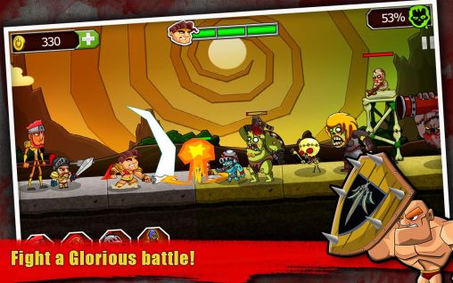Screenshots of the Legend vs. zombies for Android tablet, phone.