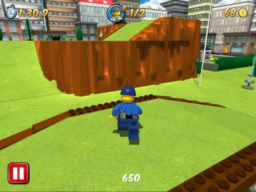 Screenshots of the LEGO City: My City for Android tablet, phone.