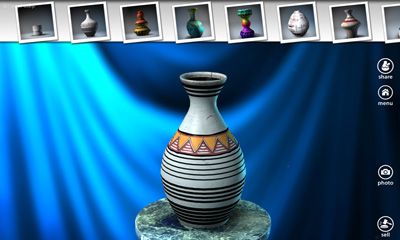 Screenshots of the Let's Create! Pottery for Android tablet, phone.