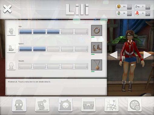 Screenshots of the Lili for Android tablet, phone.