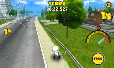 Screenshots of the Link 237 racer for Android tablet, phone.