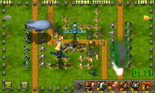 Screenshots of the Little commander: WW2 TD for Android tablet, phone.