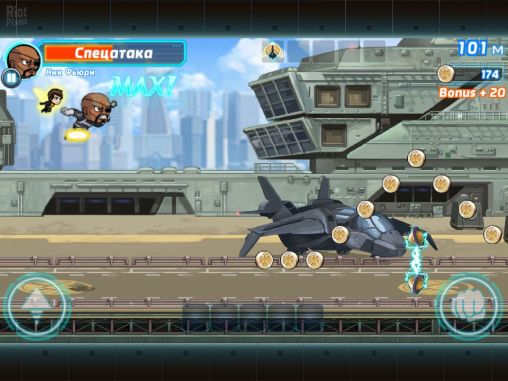 Screenshots of the Marvel: Run jump smash! for Android tablet, phone.