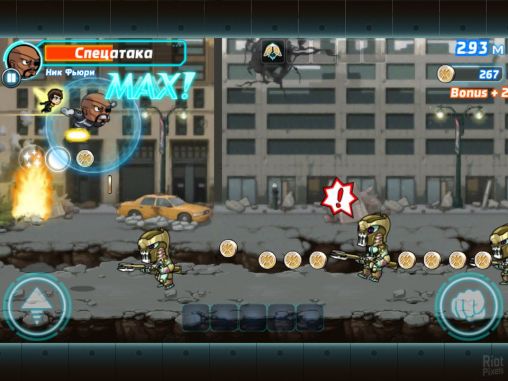Screenshots of the Marvel: Run jump smash! for Android tablet, phone.