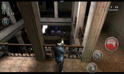 Screenshots of the Max Payne Mobile for Android tablet, phone.