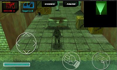 Screenshots of the Metal Gear Outer Heaven for Android tablet, phone.