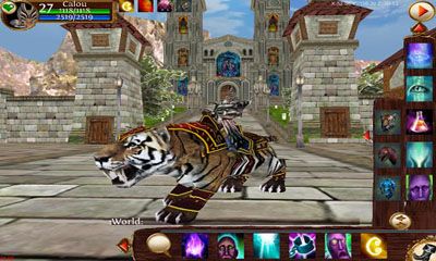 Screenshots of the Midgard Rising 3D MMORPG for Android tablet, phone.