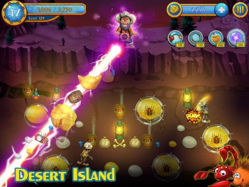 Screenshots of the Miner island for Android tablet, phone.