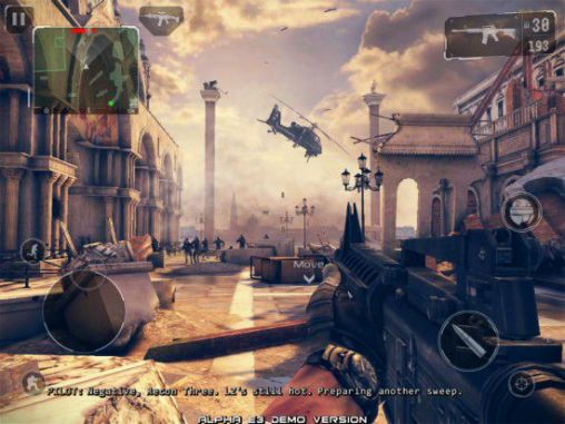 Screenshots of the Modern combat 5: Blackout for Android tablet, phone.