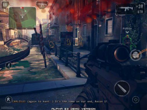 Screenshots of the Modern combat 5: Blackout for Android tablet, phone.