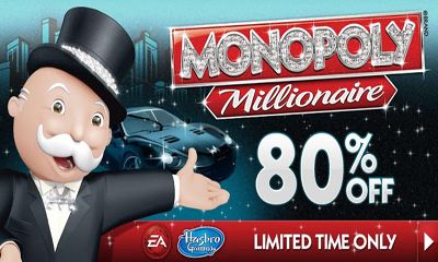 Screenshots of the MONOPOLY Millionaire for Android tablet, phone.