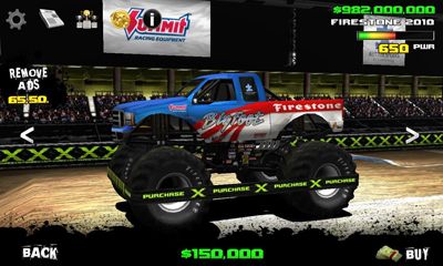 Screenshots of the Monster truck destruction for Android tablet, phone.