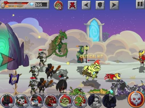 Screenshots of the Monster wars for Android tablet, phone.