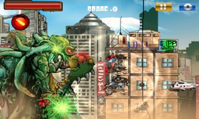 Screenshots of the Monsters Rampage for Android tablet, phone.