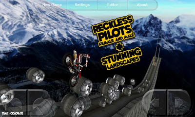 Screenshots of the Motorbike for Android tablet, phone.