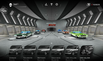 Screenshots of the Muscle run for Android tablet, phone.